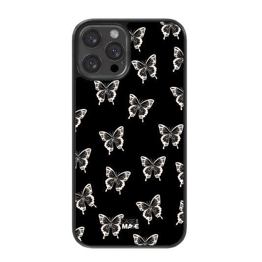 Chic Black Butterfly Pattern Case