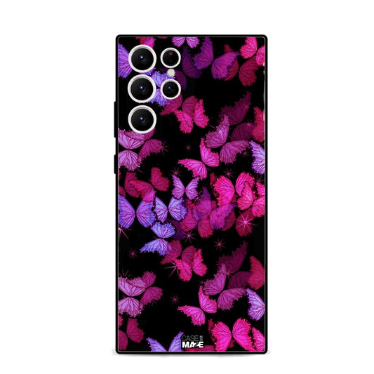 Purple Floral Butterflies Case